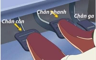 Nhầm lẫn chân phanh, ga và côn