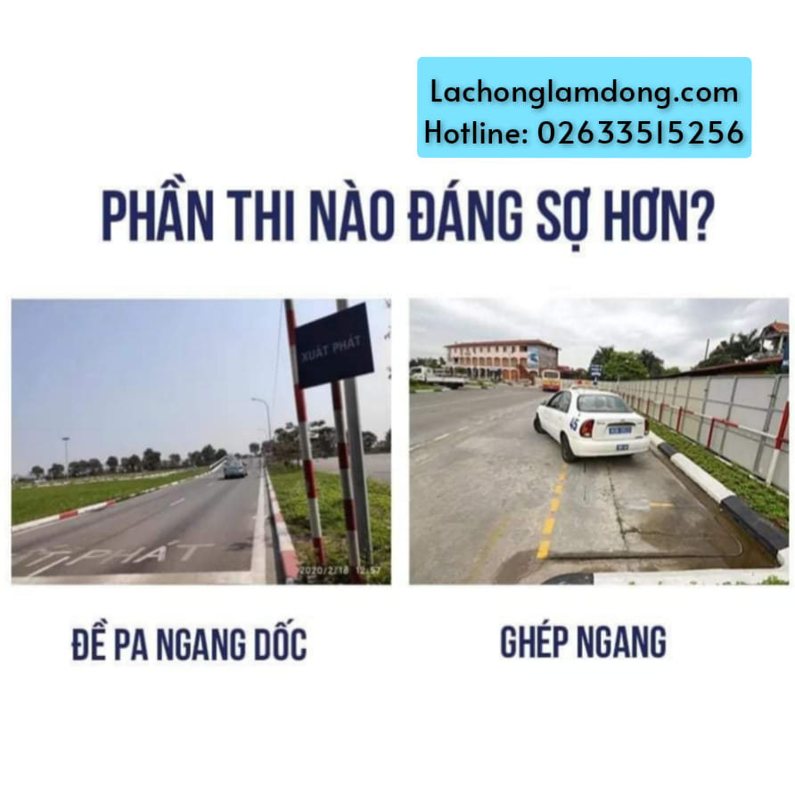 Đề pa ngang dốc - Ghép ngang