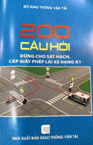 200 câu hỏi thi bằng lái xe máy A1 đề thi mới